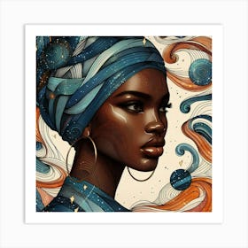 Altalyn Celestial Portrait Art Print