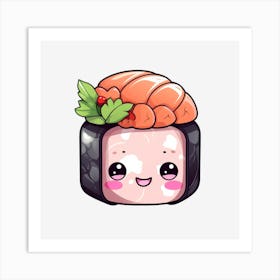 Kawaii Sushi Art Print