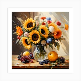 Daisies And Delicacies Art Print