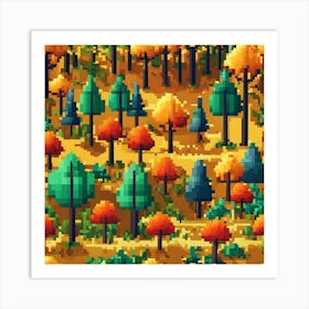 Pixel Art 1 Art Print