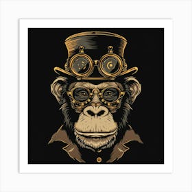 Steampunk Monkey 14 Art Print