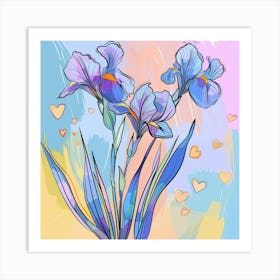 Irises Art Print