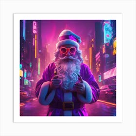 Gen -Z Santa Claus Art Print