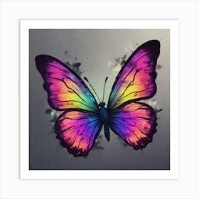 Rainbow Butterfly 21 Art Print