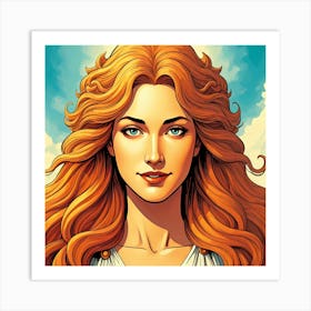 Face of Aphrodite Art Print