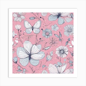 Floral Pattern 4 Art Print