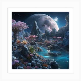 Alien Landscape Art Print