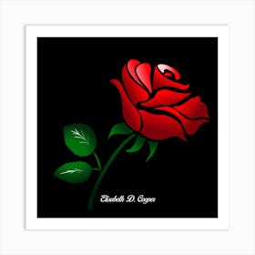 Red Rose Art Print