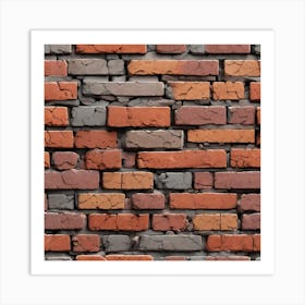 Brick Wall 24 Art Print