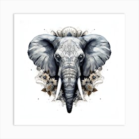 Elephant Series Artjuice By Csaba Fikker 022 1 Art Print