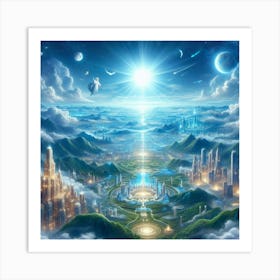 City In The Sky 5 Art Print