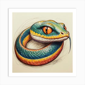 Snake Art Print