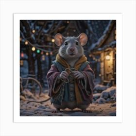 Wizard Rat Art Print