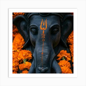 Hindu God Lord Ganesha Art Print