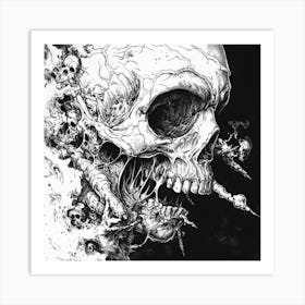 Skull And Skeleton 1 Art Print