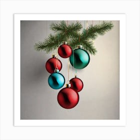 Christmas Ornaments 11 Art Print