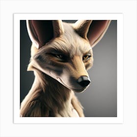 Fox looking Art Print