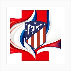 Atlético de Madrid Logo Wall Art 13 Art Print