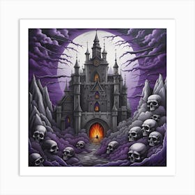 Castle Of Skulls 6 Art Print