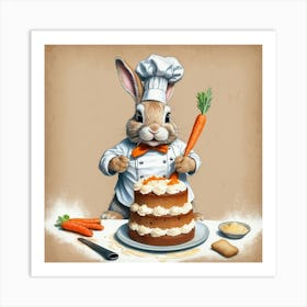 Bunny Chef Art Print