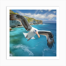 Pelican In Flight Art Print