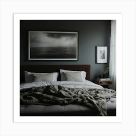 Dark Bedroom Art Print