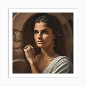 Portrait Of A Young Woman Art Print