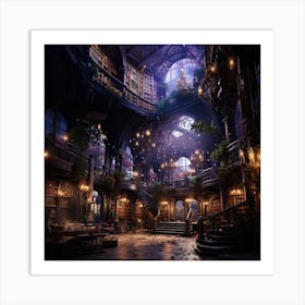 Enchanted Library Art Print