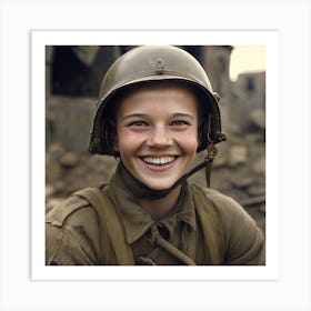 Soldier'S Smile Art Print