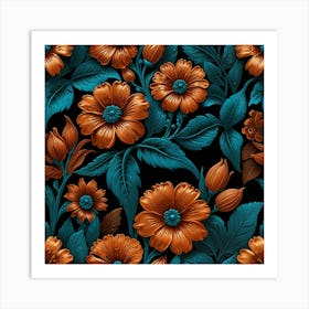 Floral Pattern 26 Art Print