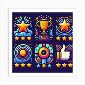 Trophies And Stars Art Print