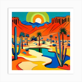 Desert Oasis Art Print