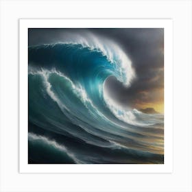 Ocean Wave 1 Art Print