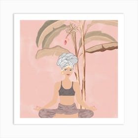 Tropical yogi  Art Print