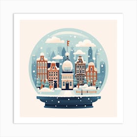 Amsterdam Netherlands 5 Snowglobe Art Print