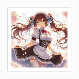 Maid Anime 4 Art Print