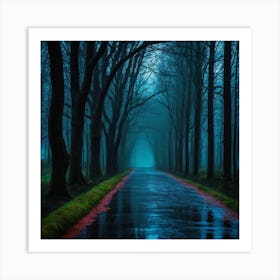 Road In The Fog Art Print