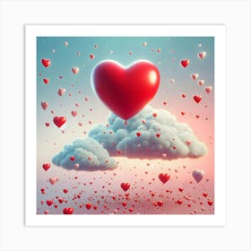 Heart In The Sky Art Print