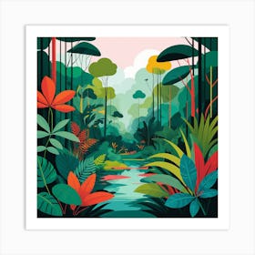 Tropical Forest 1 Art Print