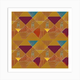 Abstract Geometric Pattern 4 Art Print