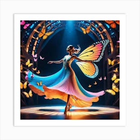 Butterfly Dancer Art Print
