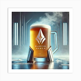 A Futuristic Drink Called Glacial Mead, Served In Art Print