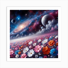 Flowers In The Sky 2 Art Print