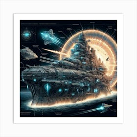 Ironclad Battleship Heavy Defense Iron Commonwealth Art Print