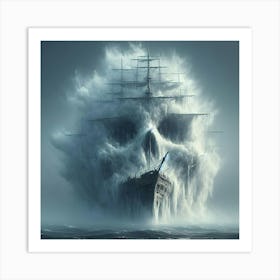 Ship In The Sea 1 Art Print