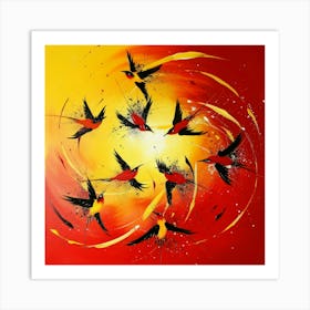 Birds In Flight 19 Art Print