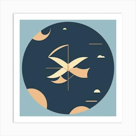 X Logo Art Print