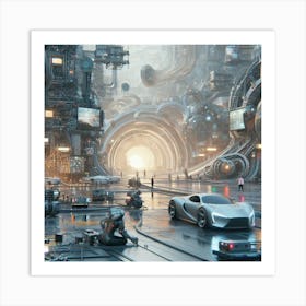 Futuristic City 21 Art Print