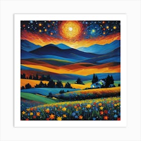 Starry Night 1 Art Print