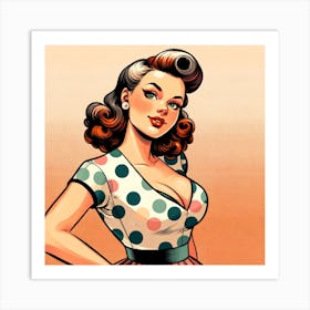 Pin Up Girl Art Print